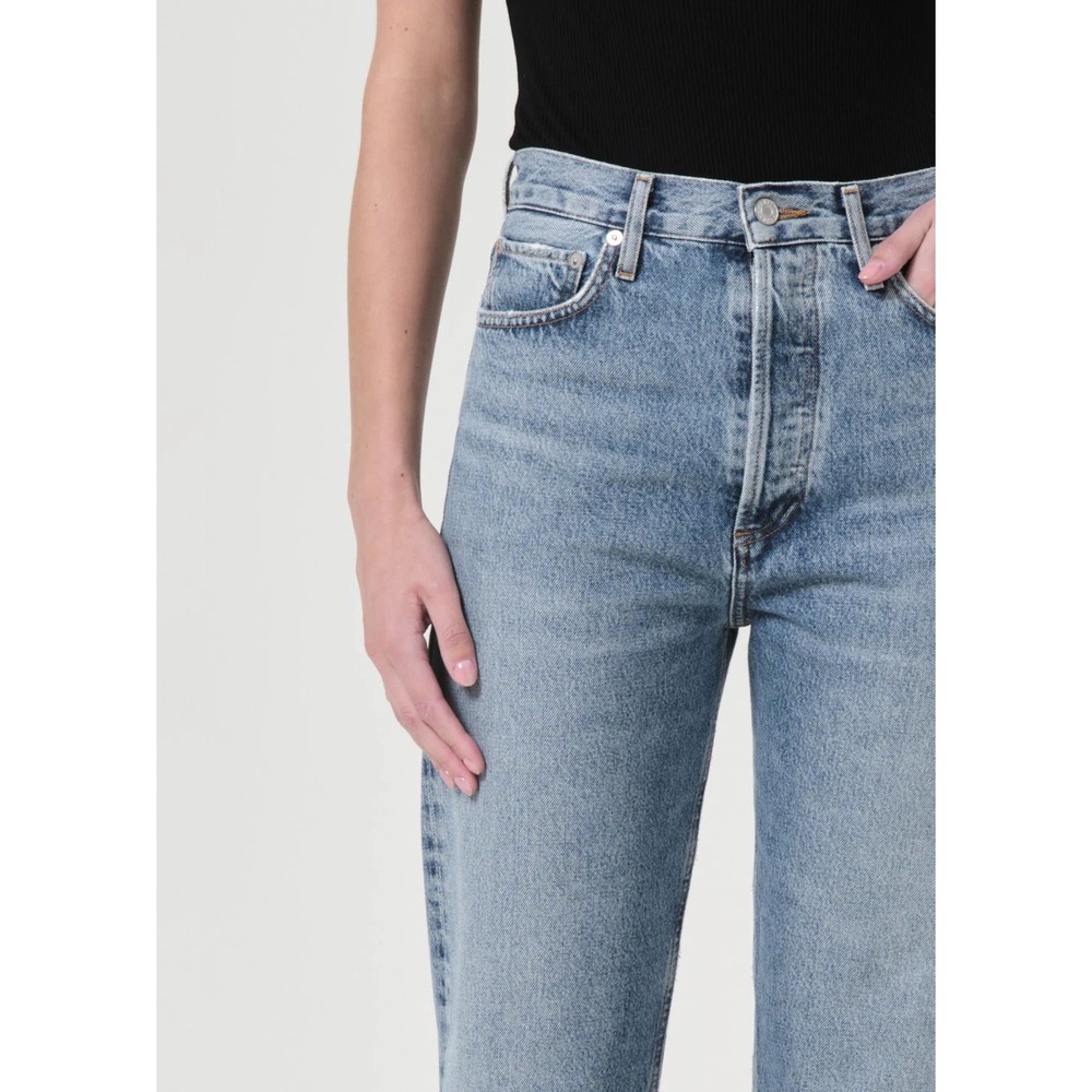 Agolde 90s Pinch Waist High Rise Straight in Navigate Size 23 - Picture 3 of 8